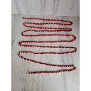 Mercury vintage beaded red Garland string Xmas
